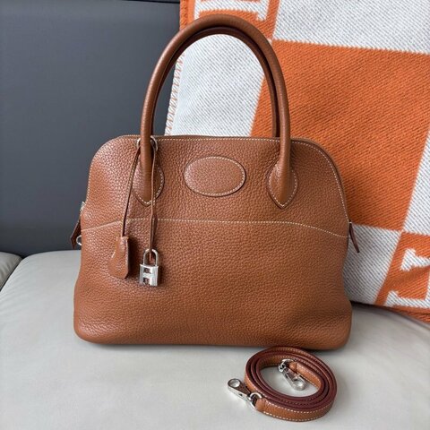 愛馬仕Hermes 金棕銀扣Bolide31 手提包