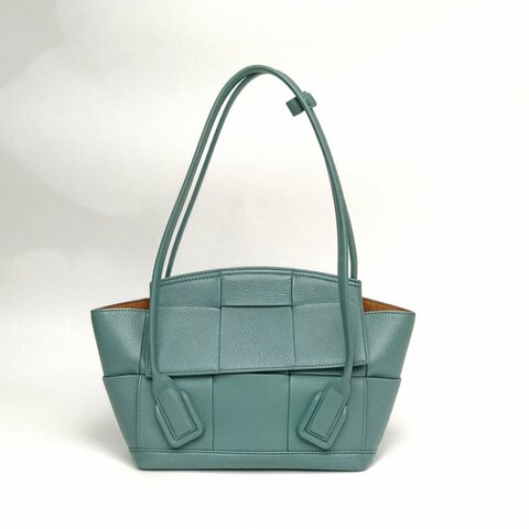 BOTTEGA VENETA Arco小號22藍色牛皮肩背包