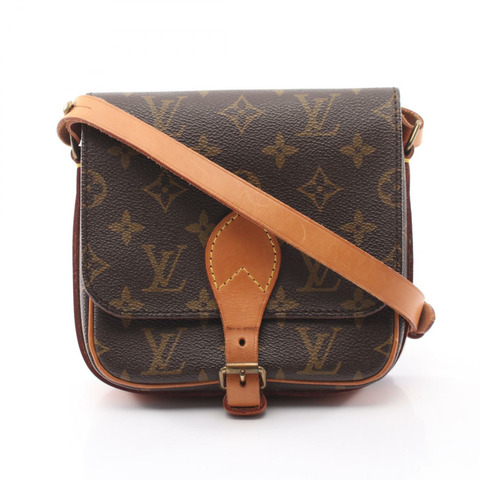 路易威登 Cartouchiere PM 單肩斜背包 M51254 Monogram 帆布 二手