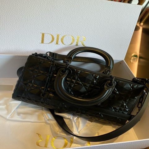 Dior 迪奧 Lady D-Joy 鑽石形藤格紋 橫版戴妃