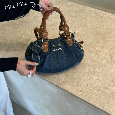 🏷Miu miu丹寧手提包