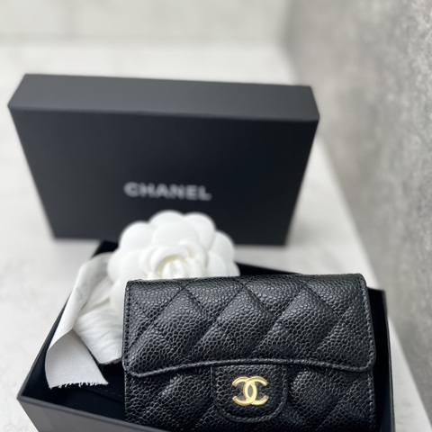 香緹國際精品 CHANEL CF 荔枝牛卡包 保卡款 1123