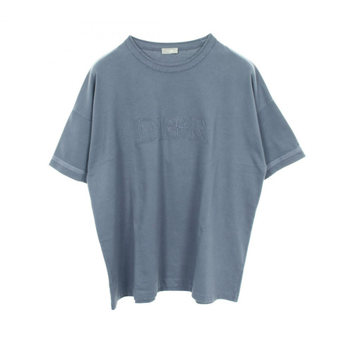 Dior × STONE ISLAND 短袖T卹 493J638A0554 純棉 藍色 二手 男款 XXL