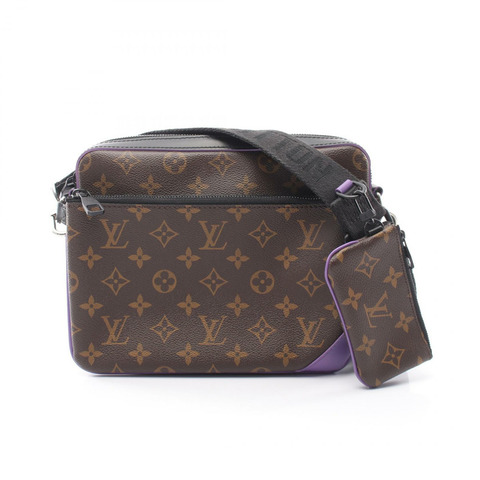 路易威登 Trio 斜背包 M46266 Monogram macassar 帆布 二手