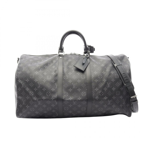 路易威登 Keepall Bandouliere 55 旅行手提包 M40605 Monogram Eclipse