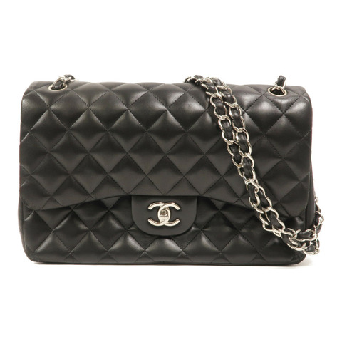 CHANEL 羊皮皮革Large Classic鏈帶肩背袋