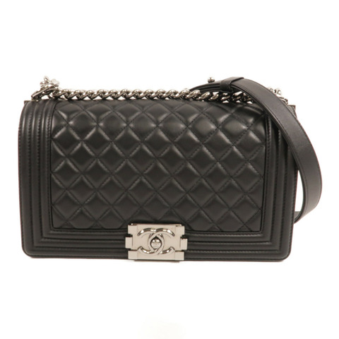 CHANEL 羊皮皮革Boy 25肩背袋
