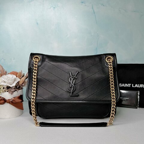 YSL NIKI新中款羊皮鏈帶包