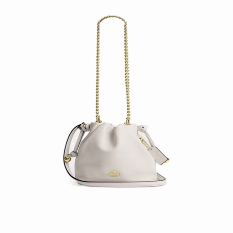 Coach 女士 FAYE迷你抽繩褶皺包均碼碼17.5cm*11cm*15.5cm