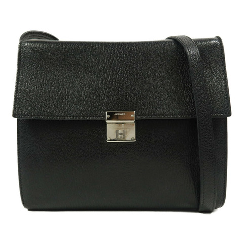 HERMES Chevre皮革Clic 16肩背袋Noir