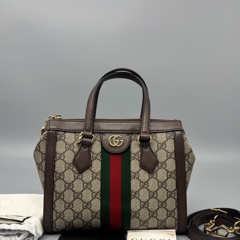 Gucci 古馳 老花Ophidia托特 尺寸24*19