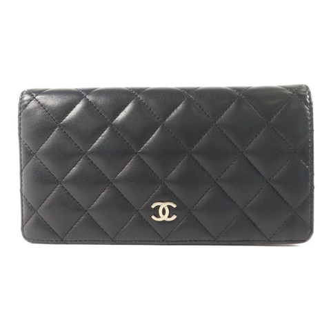 CHANEL 羊皮皮革Long Bifold Wallet長錢包