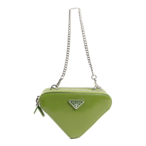 PRADA 牛皮皮革Mini Contenitori鏈帶手挽肩背兩用袋