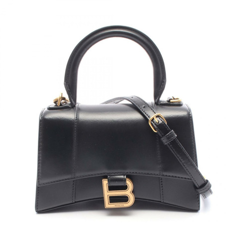 BALENCIAGA HOURGLASS XS 斜背包 5928331QJ4M1000 黑色皮革 全新 BK