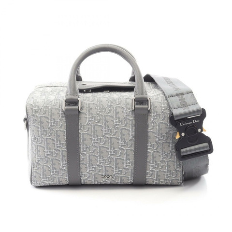 Christian Dior LINGOT26 Rango Oblique 2Way 單肩手提包帆布灰色二手