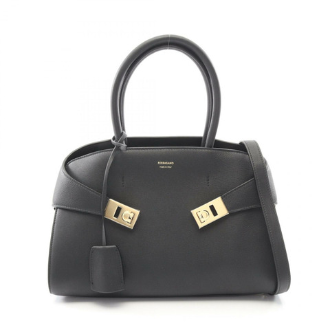 Salvatore Ferragamo HUG 小斜背包 2.15608766758E+14 皮革 黑色