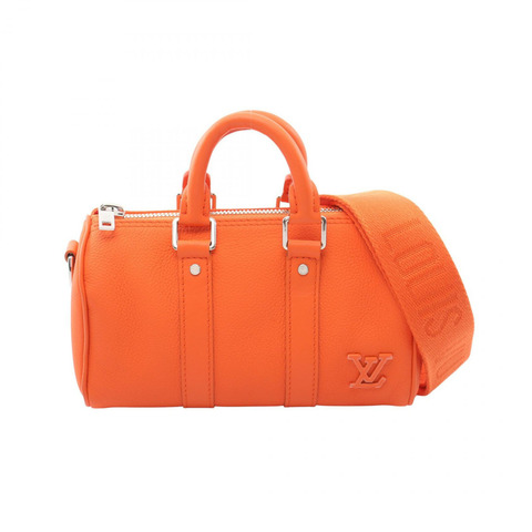 路易威登 KeepallXS LV Aerogram 2WAY 手提包 M81004 紅色皮革 二手 男士