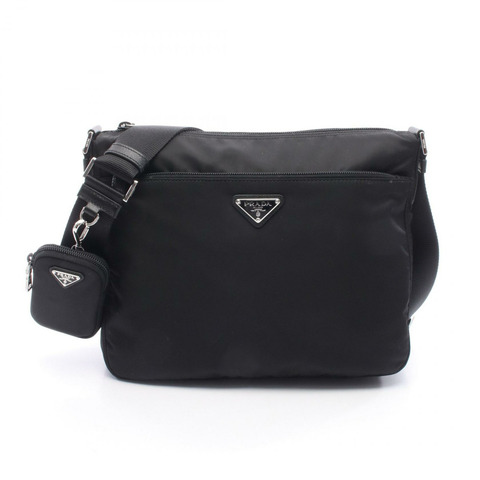 PRADA VELA 單肩包 1BC421VD1MRV44F0002 尼龍皮革 黑色 全新 女士