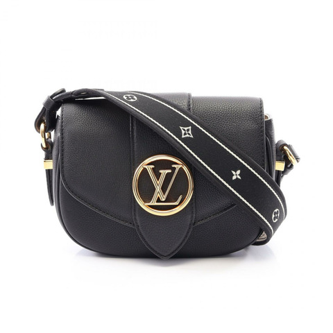 路易威登 LV Pont Neuf Soft PM 單肩包 M58727 黑色皮革二手