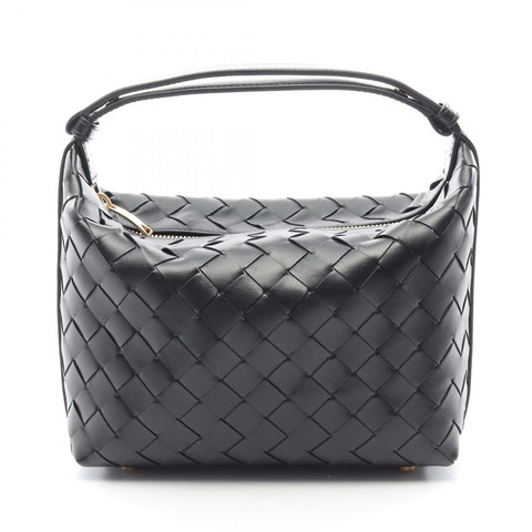 BOTTEGA VENETA MINI WALLACE 迷你華萊士編織手提包 754443V3IV18425 黑色皮革 全新 女士