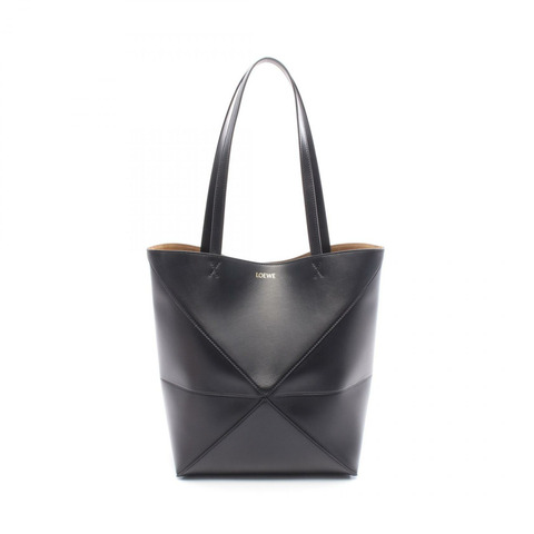 LOEWE PUZZLE TOTE 中型手提包 A657G50X011100 黑色皮革 新款 女士