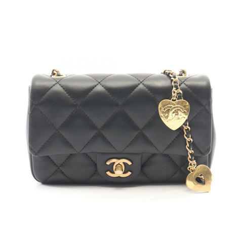 香奈兒 (CHANEL) 絎縫單肩包 AS3457 羊皮（綿羊皮）黑色二手女款