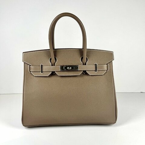 Hermes Birkin 30 etoupe 18 大象灰 銀釦 EP皮 柏金包 U刻