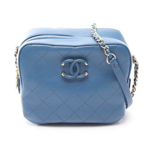 香奈兒 (CHANEL) Matelasse 小號相機鏈條單肩斜背包 AS0538 皮革 GHW