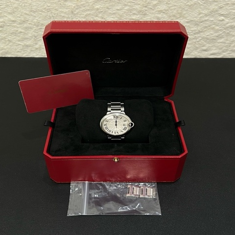98新Cartier卡地亞 36MM（中性款）藍氣球系列精鋼
