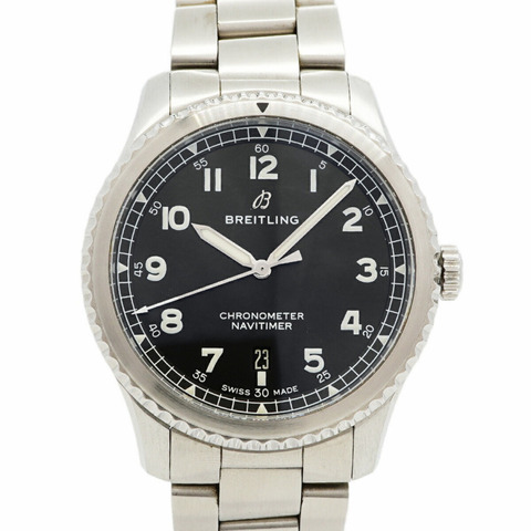 百年靈 Navitimer 8 A17314 黑色錶盤男士腕錶