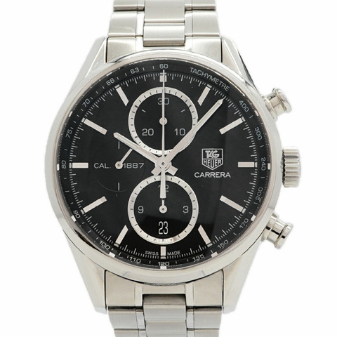 TAG Heuer 豪雅卡萊拉系列 Calibre 1887 CAR2110 黑色錶盤男士腕錶