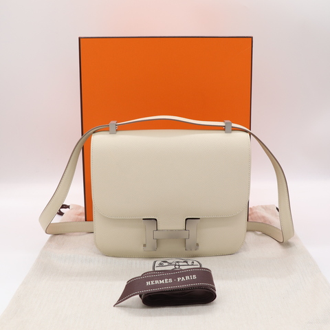 Hermès 愛馬仕 Constance 24 康康 奶昔白 斜挎包 Y刻