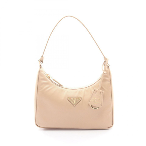 PRADA 2005 復刻版尼龍迷你手提包 1N204XR064F0Y8C 皮革 米色 全新
