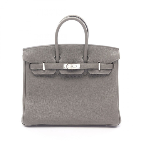 愛馬仕 Birkin 25 手提包 U Togo 皮革 Grimayer 二手女士 SHW