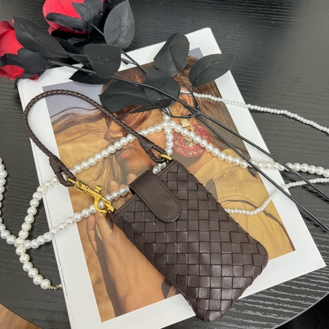 【赫蒂國際精品】BOTTEGA VENETA 編織小羊皮手機包 vintage 中古二手