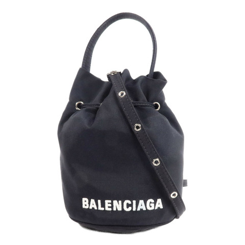 BALENCIAGA 尼龍Wheel Drawstring XS手挽肩背兩用袋