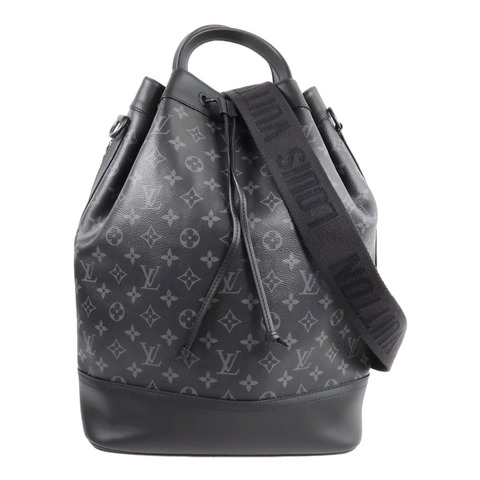 LOUIS VUITTON Monogram Eclipse Maxi Noe Sling手挽肩背兩用袋
