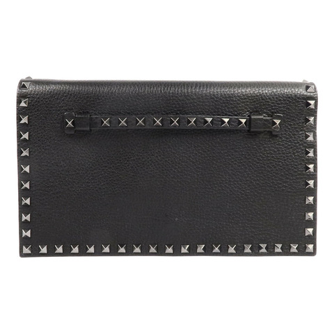Valentino 牛皮皮革Rockstud Clutch手拿包
