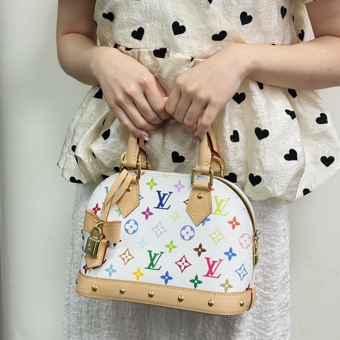 LV x TM 村上隆 Alma BB 白三彩 【Louis Vuitton 路易威登】
