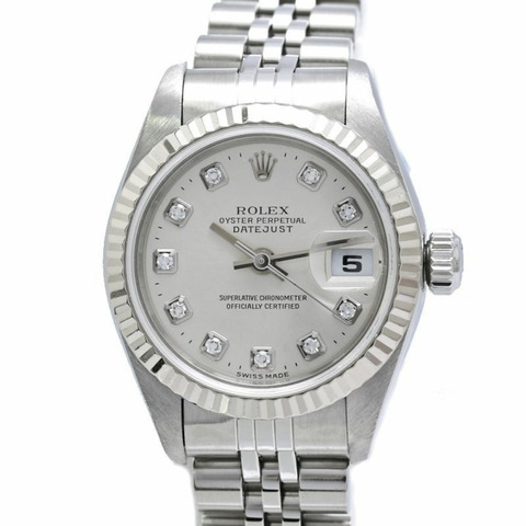 勞力士 Datejust 10P 鑲鑽 79174G 女士腕錶 SSx18KWG 40458