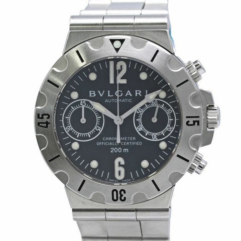 寶格麗 Diagono Scuba SC38SS SLN SCB38S 男士腕錶 SS 40479