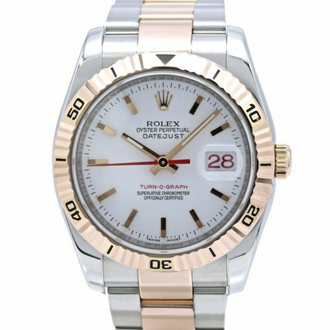 勞力士 Datejust Turn-O-Graph 116261 蠔式錶帶男士腕錶 SSx18KPG 40469