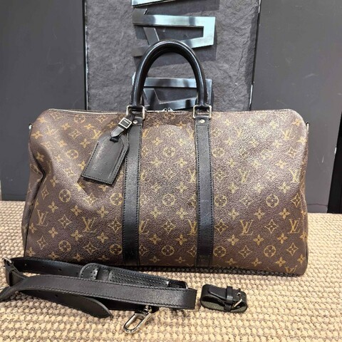 LV Keepall 45老花拼皮，男士款式，專櫃公價21600