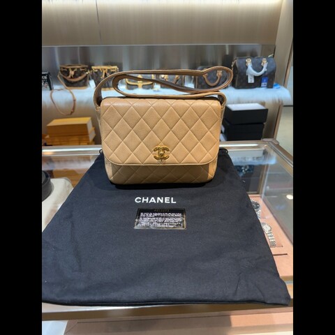 Chanel 香奈兒 羊皮單肩包，原始成色品相佳