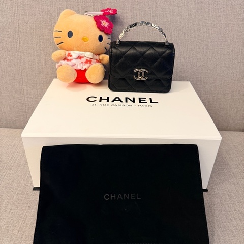 CHANEL 黑銀鏈包