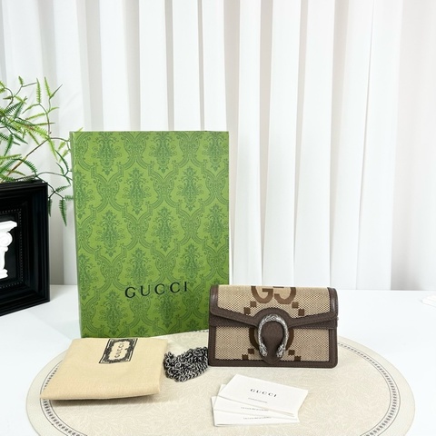 GUCCI古馳 99新 Dionysus 酒神 經典雙G 翻蓋包鏈條包