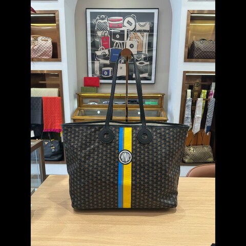 Moynat/莫奈老花托特購物袋兼腋下包