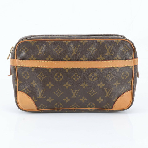 路易威登 Monogram Compiegne 28 M51845 皮革第二隻包手拿包/手提包/小包 男士