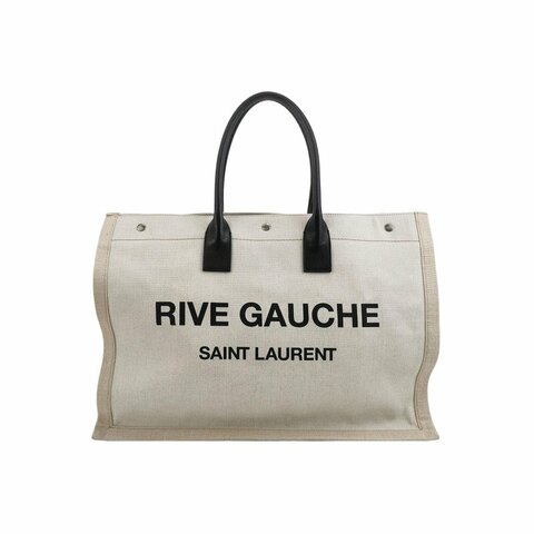 Saint Laurent Rive Gauche帆布塗佈帆布字母印花單肩包
