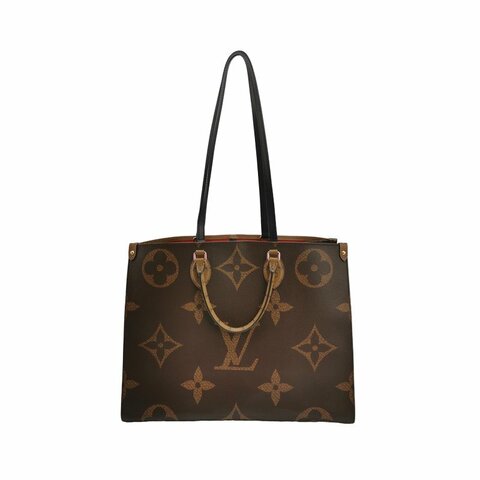 Louis Vuitton (LV) Onthego大號牛皮Gaint Monogram托特包肩肩包晶片款